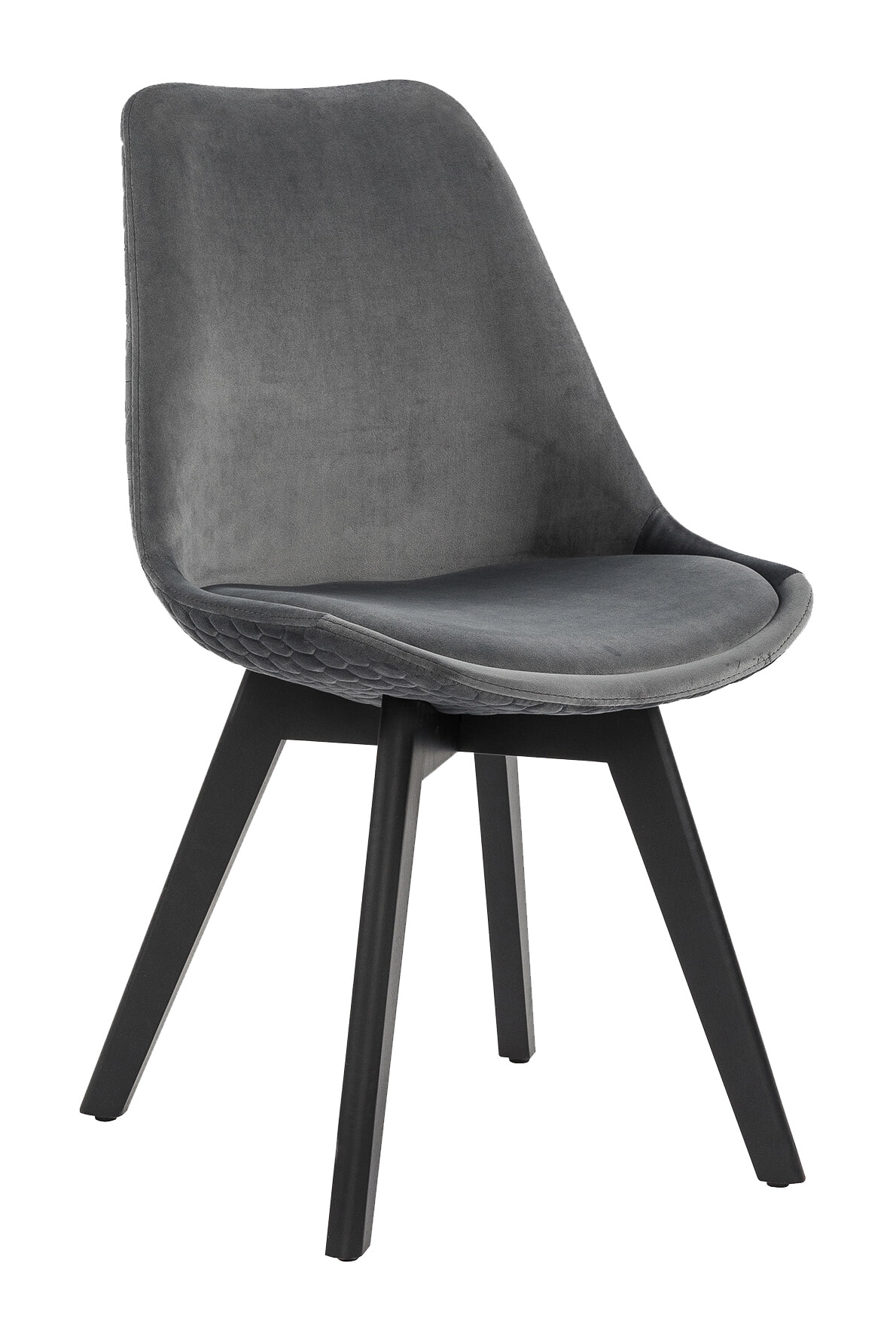 Artistiq Eetkamerstoel 'Flora' Velvet, kleur Grijs