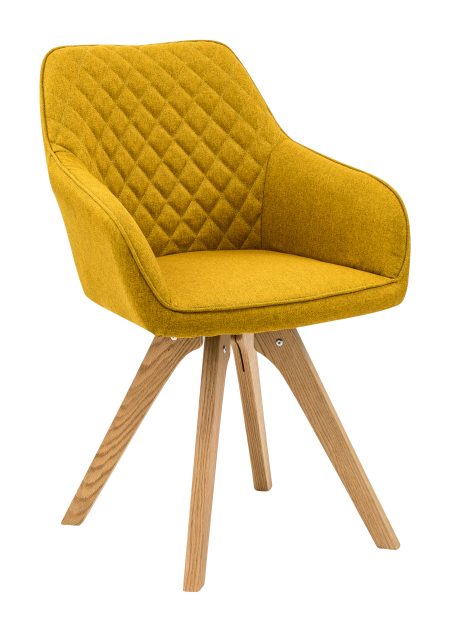 Artistiq Eetkamerstoel 'Eli' kleur Geel