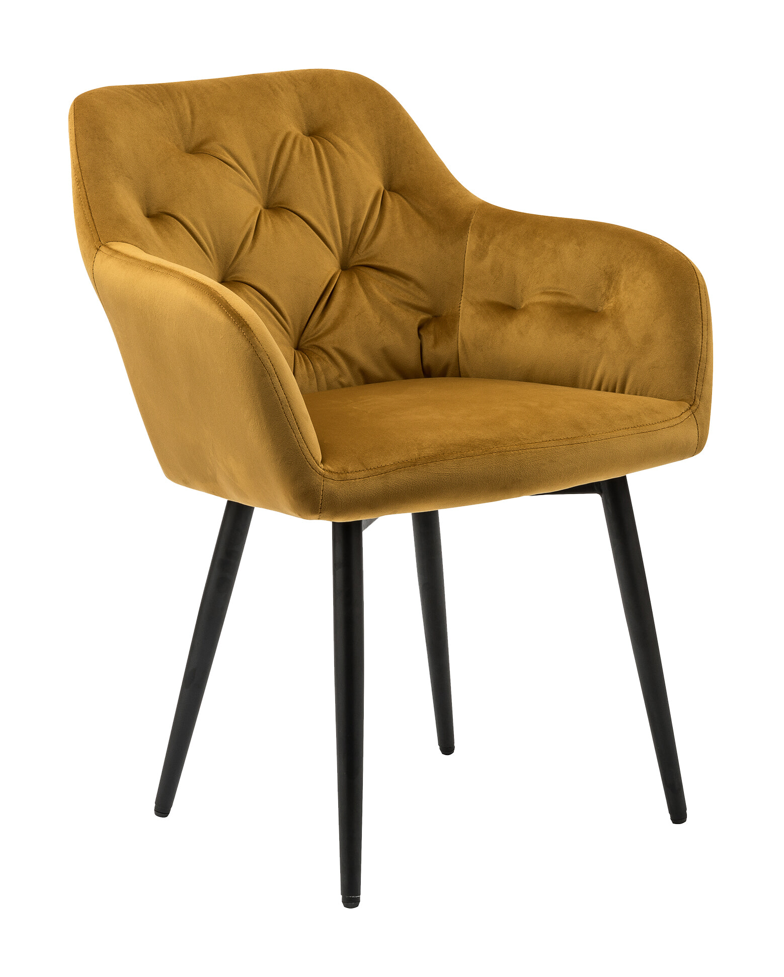 Artistiq Eetkamerstoel 'Laila' Velvet, kleur Geel