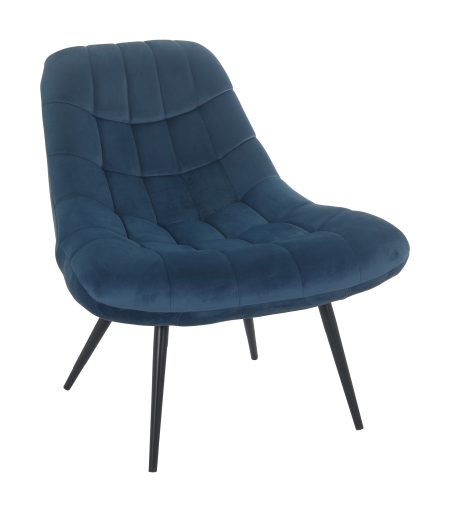 Artistiq Fauteuil 'Aris' Velvet, kleur Blauw