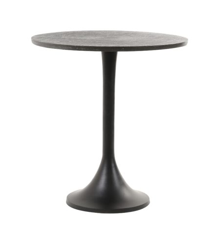 Light & Living Bijzettafel 'Rickerd' Ø48cm, kleur Antiek Zwart