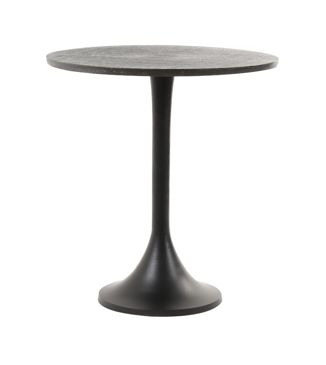 Light & Living Bijzettafel 'Rickerd' Ø48cm, kleur Antiek Zwart