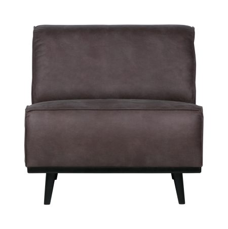 BePureHome Bank 'Statement' 1-zits Element, Eco Leder, kleur Grijs