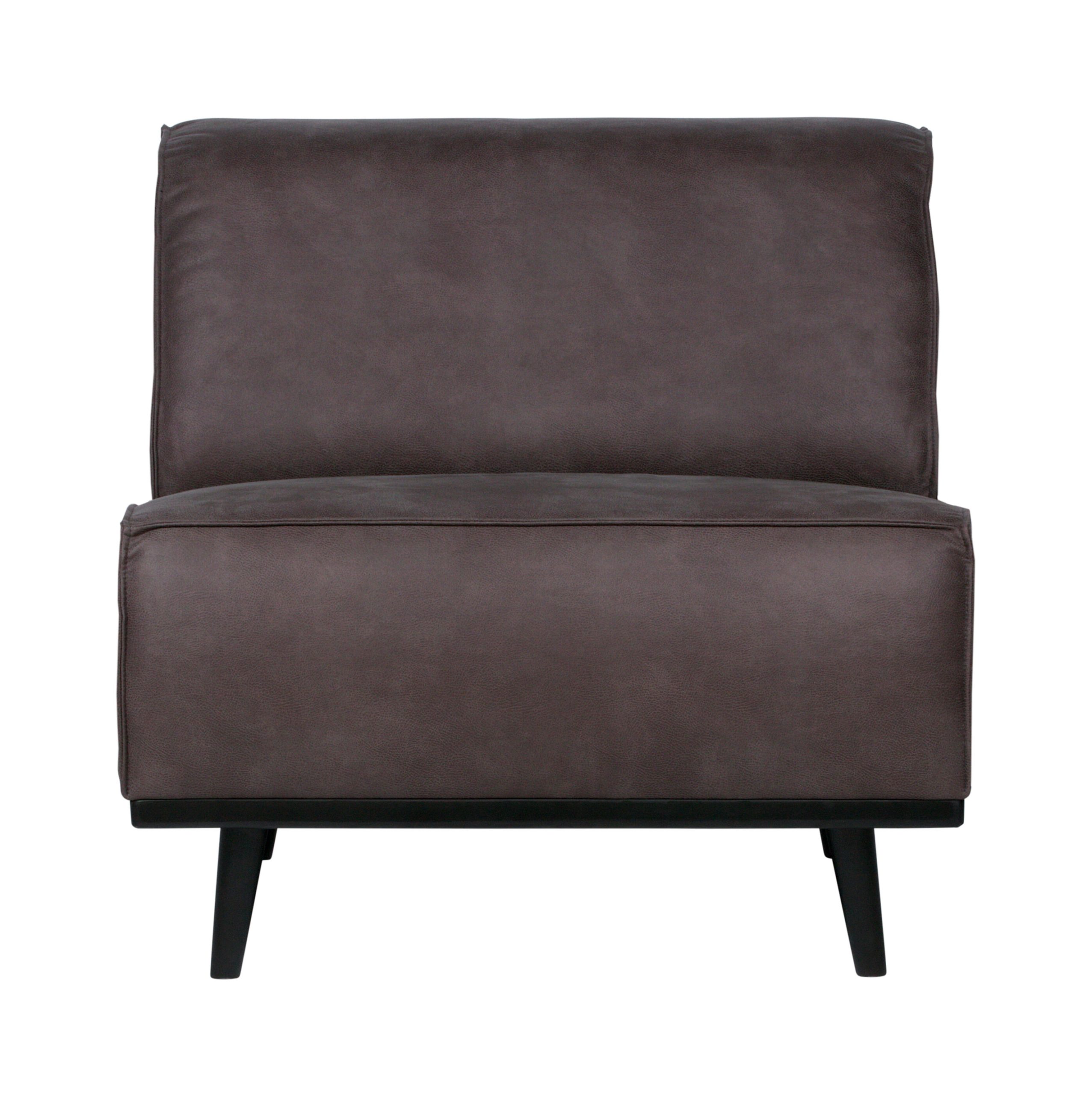 BePureHome Bank 'Statement' 1-zits Element, Eco Leder, kleur Grijs