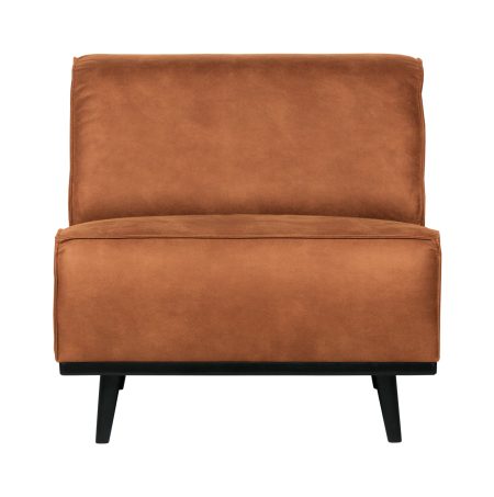 BePureHome Bank 'Statement' 1-zits Element, Eco Leder, kleur Cognac