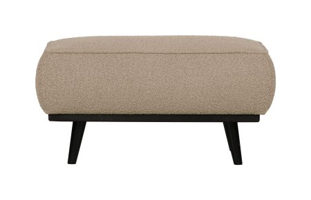 BePureHome Hocker 'Statement' Bouclé, kleur Beige