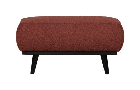 BePureHome Hocker 'Statement' Bouclé, kleur Chestnut