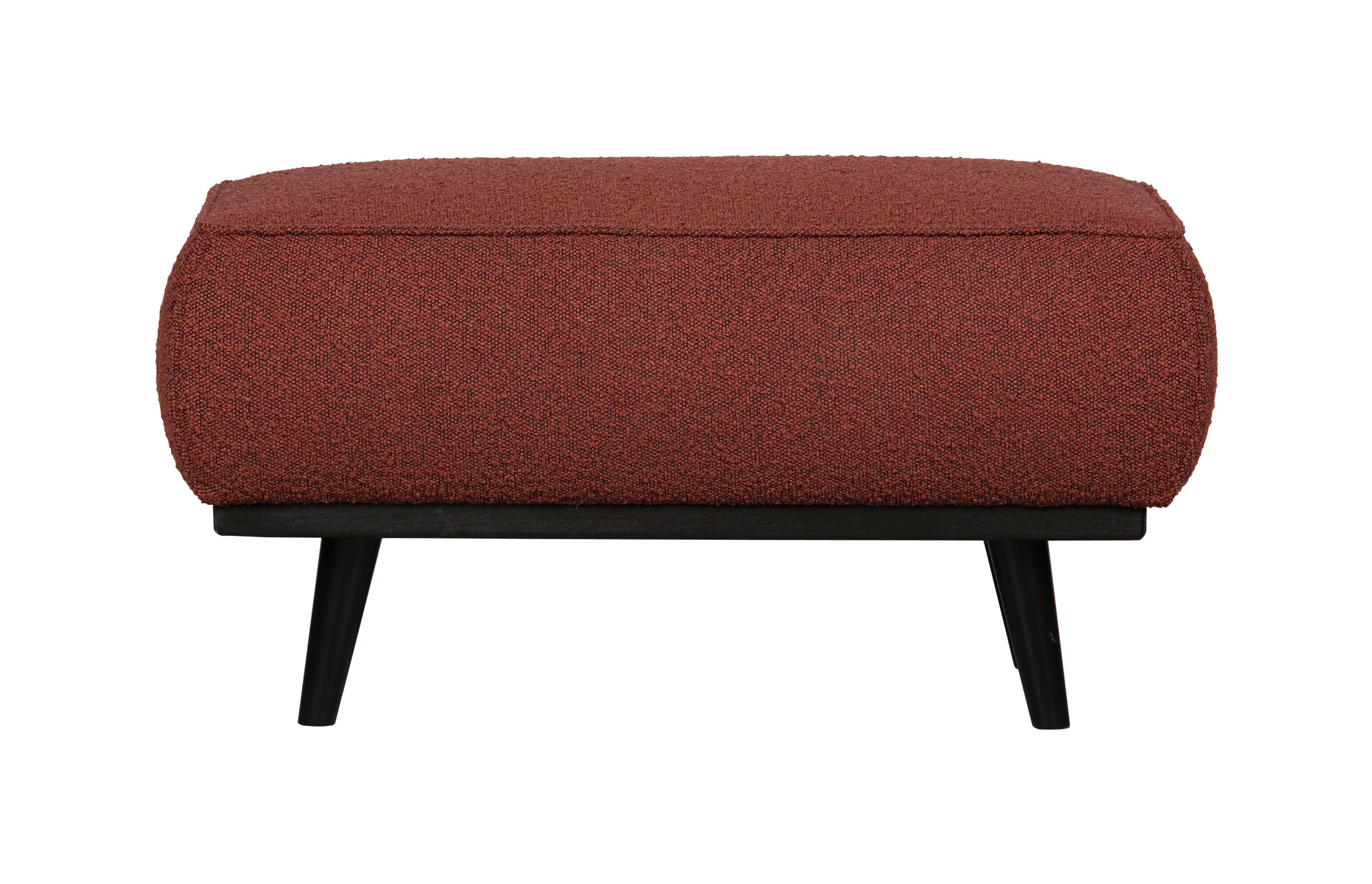 BePureHome Hocker 'Statement' Bouclé, kleur Chestnut