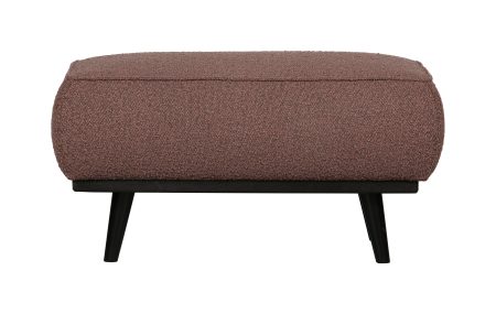 BePureHome Hocker 'Statement' Bouclé, kleur Coffee