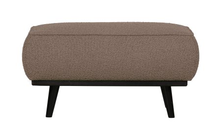 BePureHome Hocker 'Statement' Bouclé, kleur Nougat