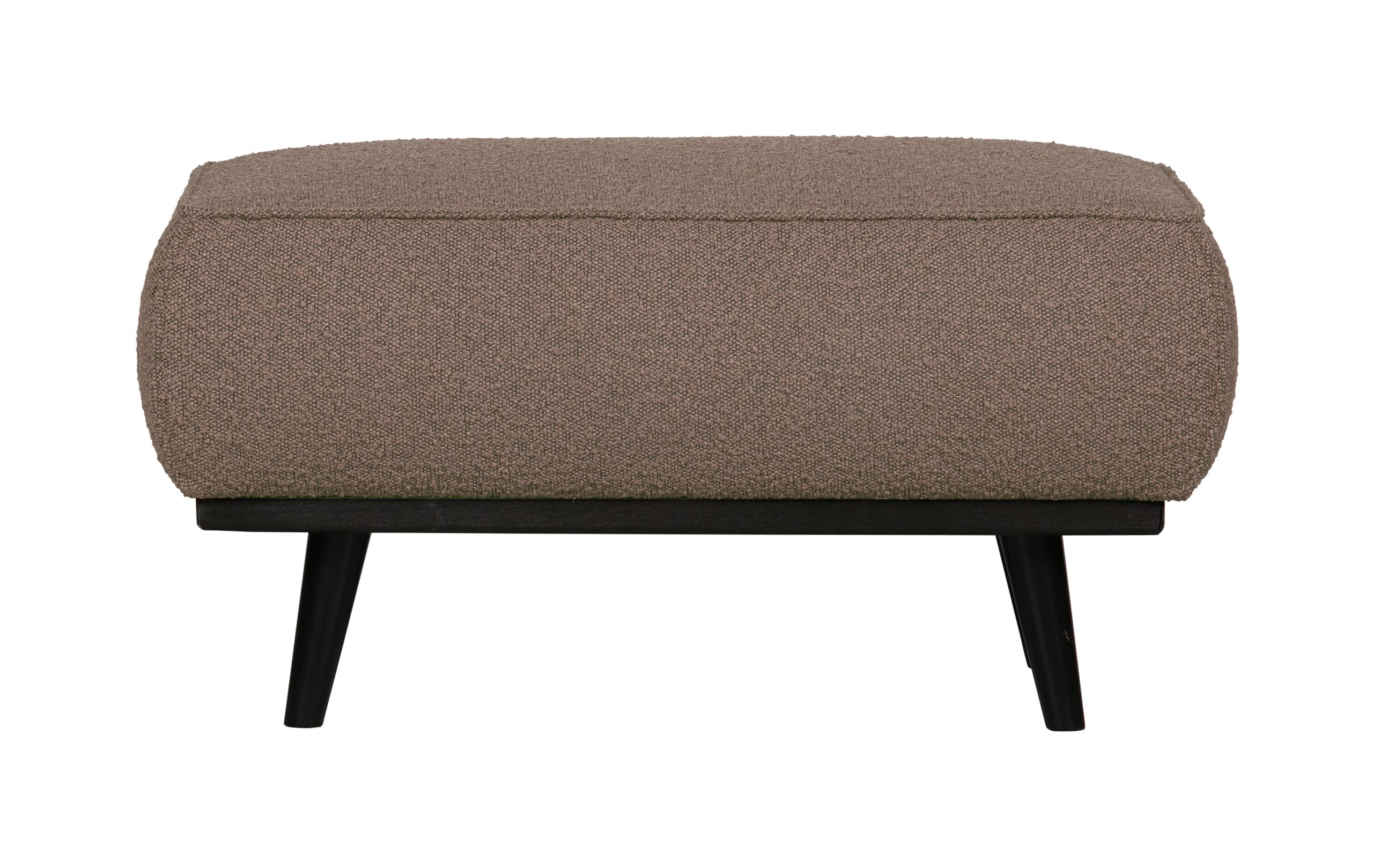 BePureHome Hocker 'Statement' Bouclé, kleur Nougat