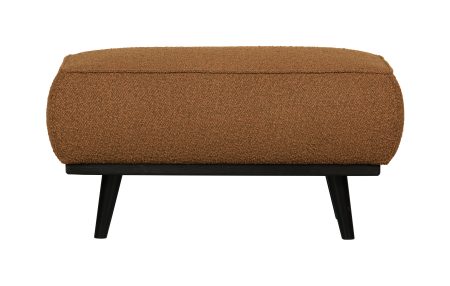 BePureHome Hocker 'Statement' Bouclé, kleur Butter