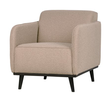 BePureHome Fauteuil 'Statement' Met arm, Bouclé, kleur Beige
