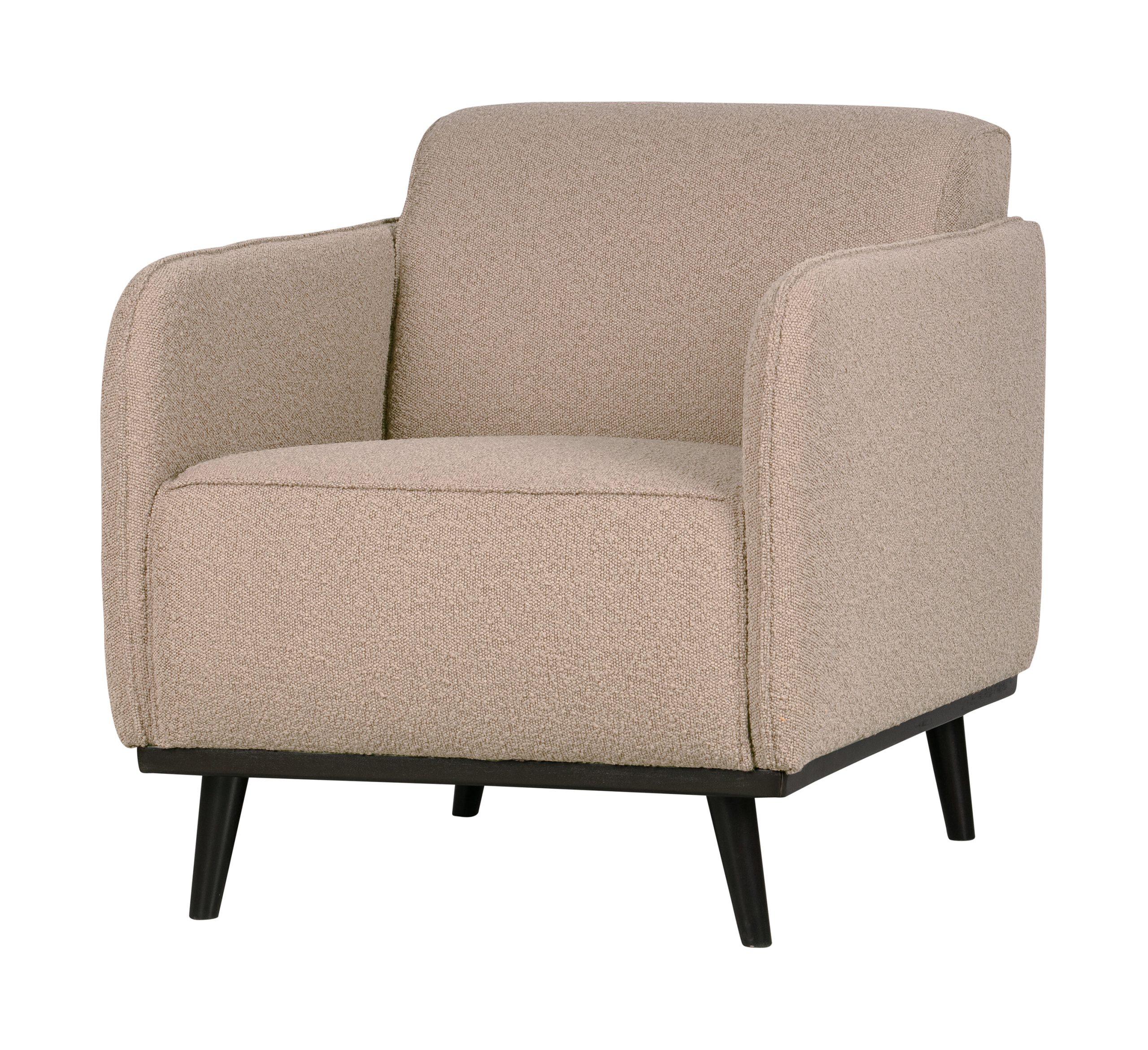 BePureHome Fauteuil 'Statement' Met arm, Bouclé, kleur Beige