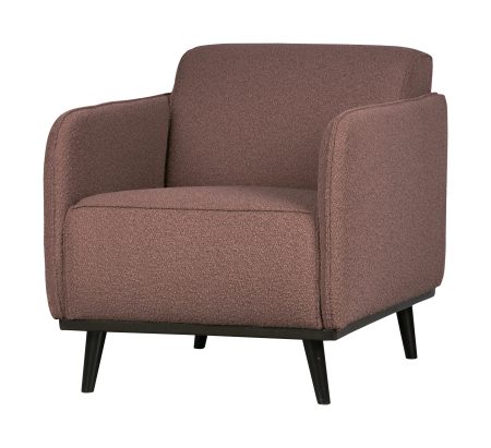 BePureHome Fauteuil 'Statement' Met arm, Bouclé, kleur Coffee