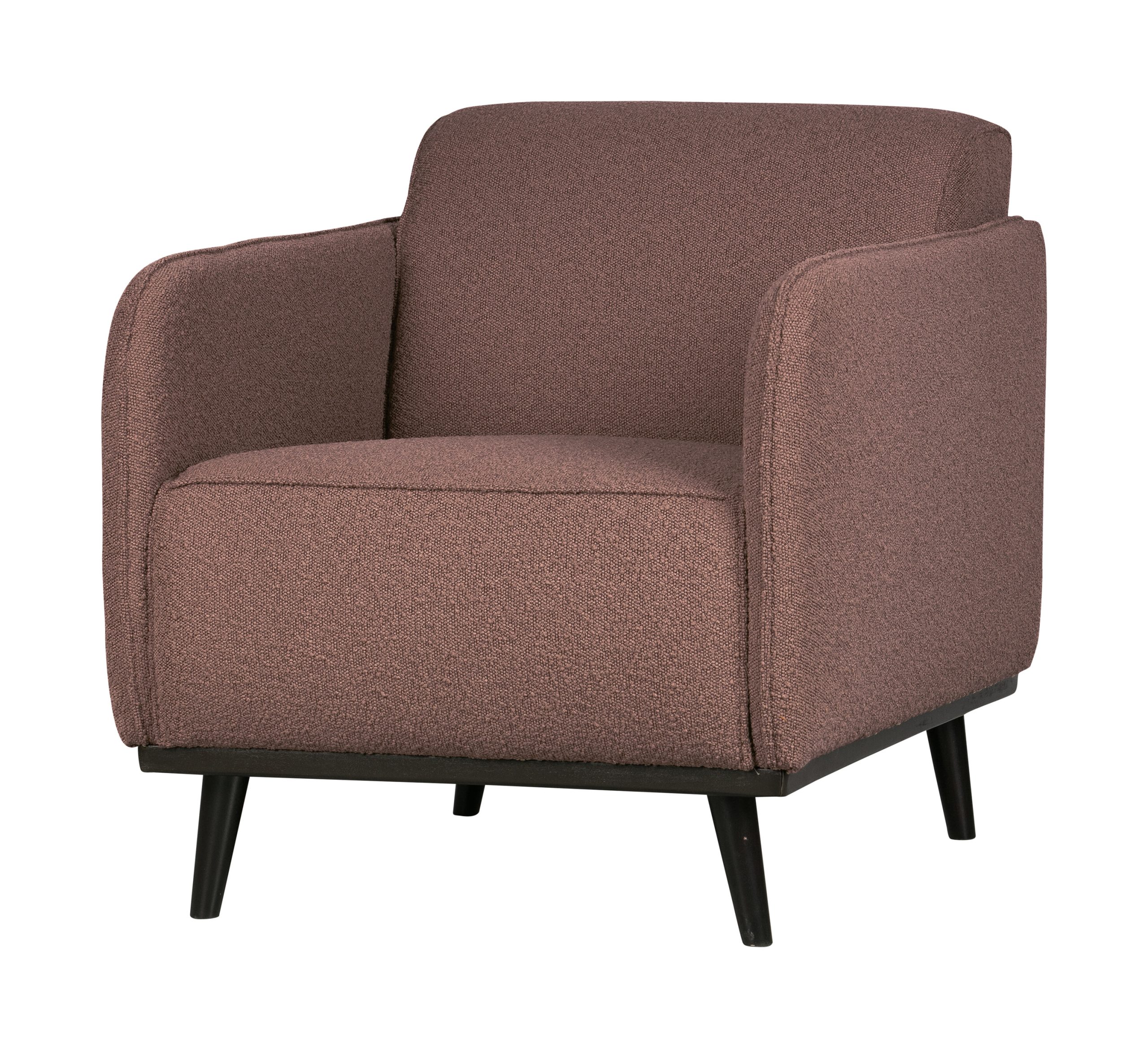 BePureHome Fauteuil 'Statement' Met arm, Bouclé, kleur Coffee