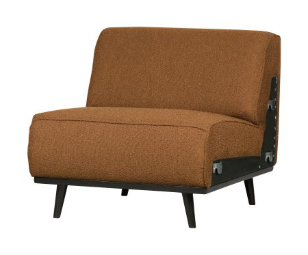 BePureHome Bank 'Statement' 1-zits Element, Bouclé, kleur Butter