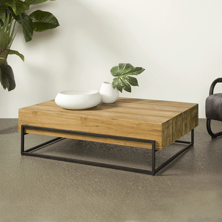 Tower Living Salontafel 'Massa' Teak, 135 x 87cm