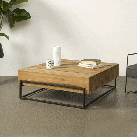 Tower Living Salontafel 'Massa' Teak, 108 x 108cm