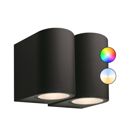 Downlighters set 12 volt Gilvus zwart