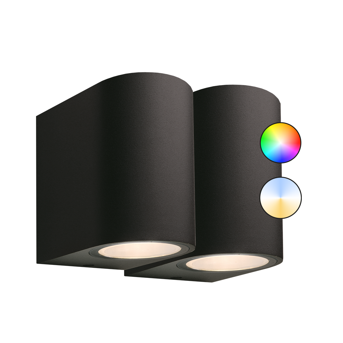 Downlighters set 12 volt Gilvus zwart