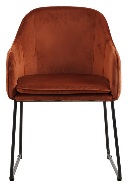 Sohome Eetkamerstoel 'Fien' Velvet, kleur Koper