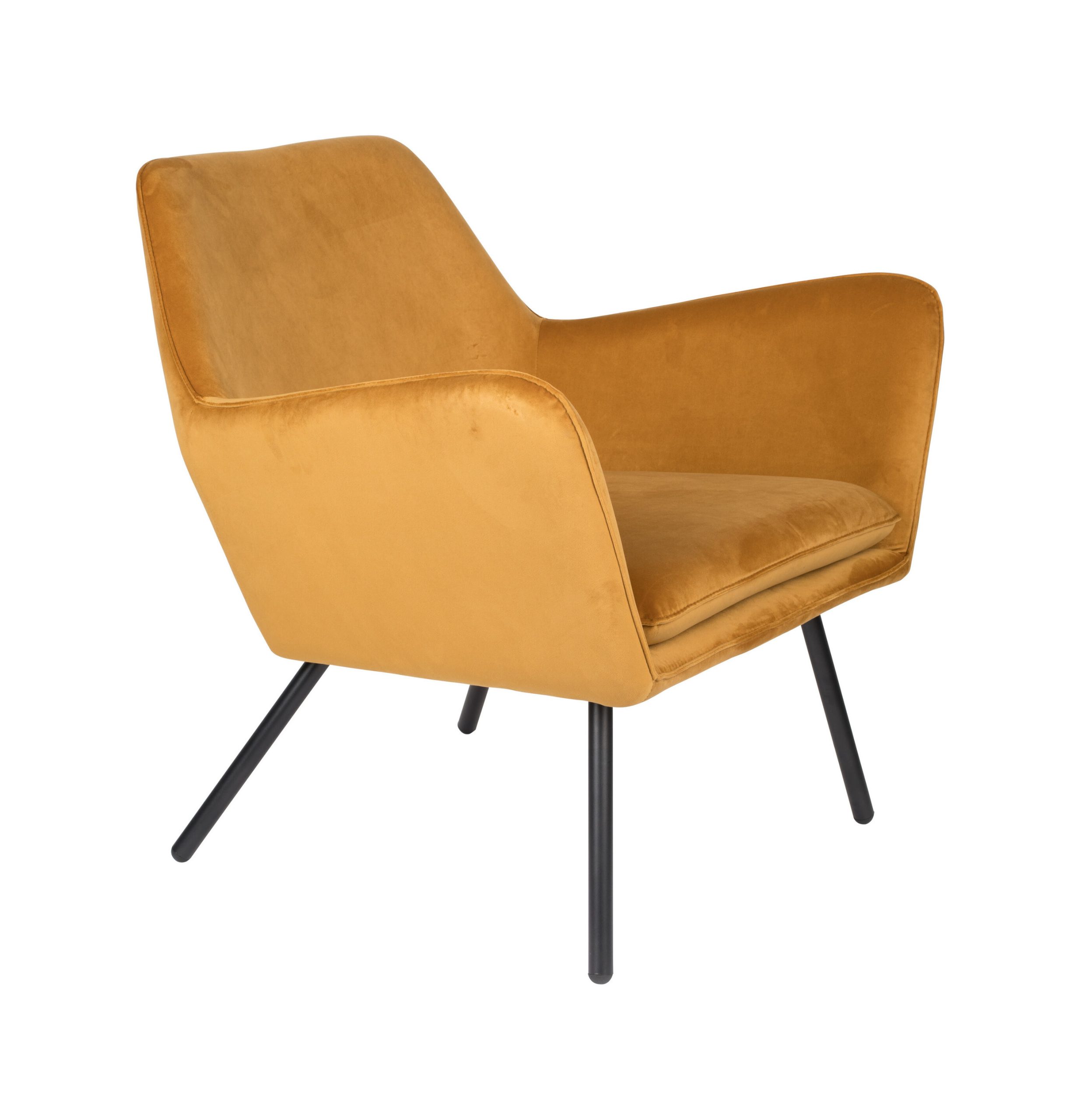 ZILT Fauteuil 'Bon', Velvet, kleur Goud