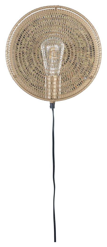 ZILT Wandlamp 'Sidse', 25,5cm, Kleur Goud