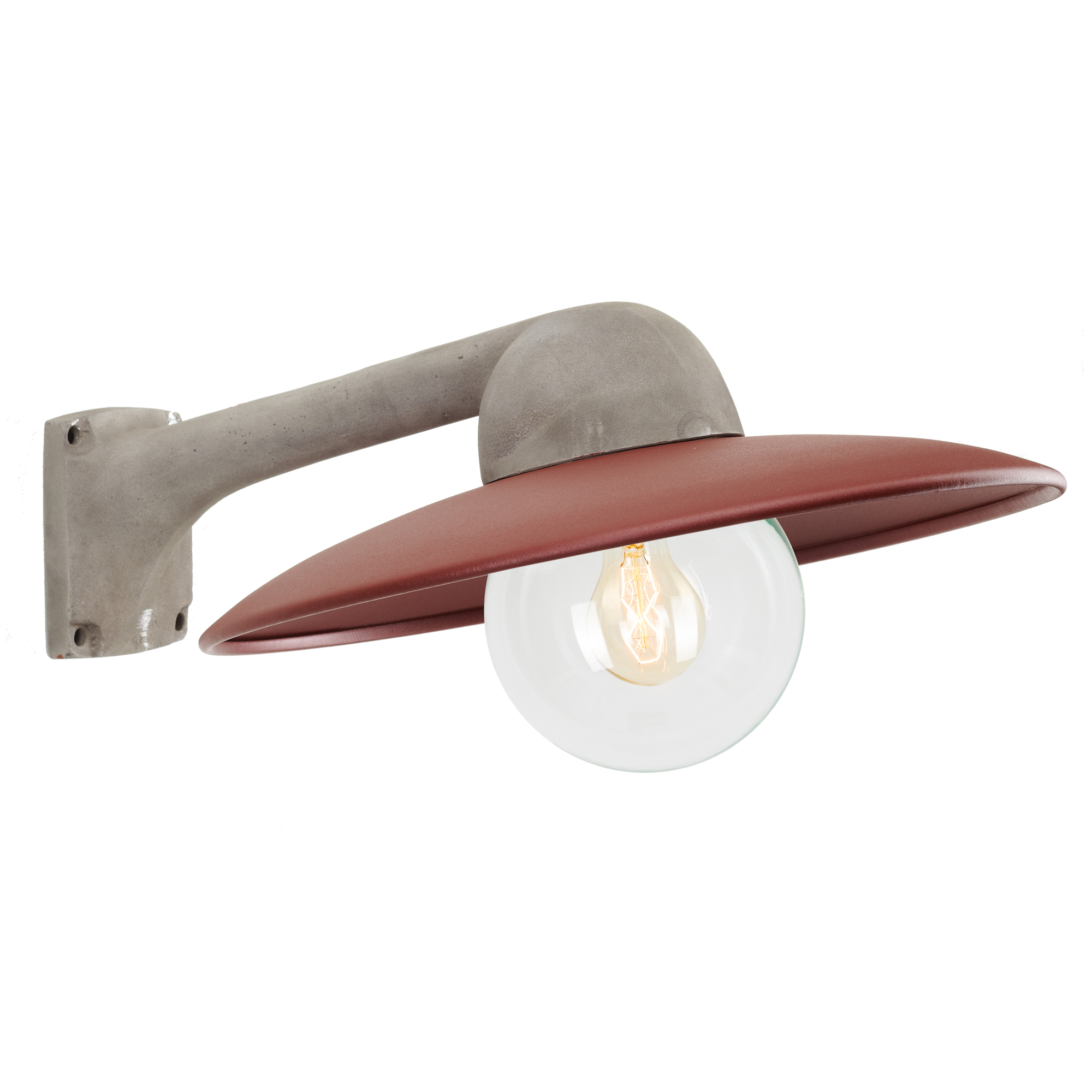 Valmont Stallamp Alu./Rood Ø31