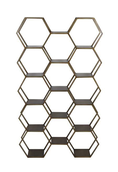 Light & Living Wandkast 'Hual' 100 x 179cm, kleur Antiek Brons