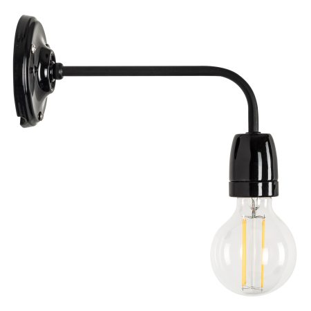 Wandlamp Nathalie zwart Karemiek E27 fitting muurlamp