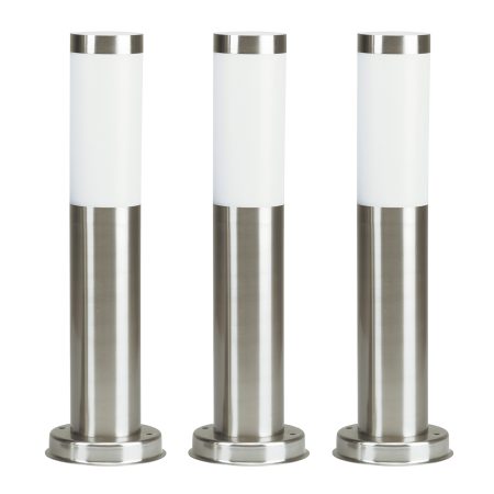 Lech 3 (set van 3 stuks) RVS Tuinlamp