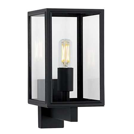 Soho Muurlamp Zwart met Lichtsensor LED