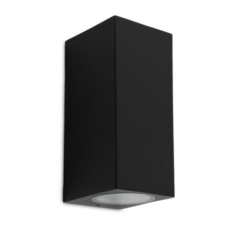 Geo Up&Down Muurlamp Zwart met Dim LED
