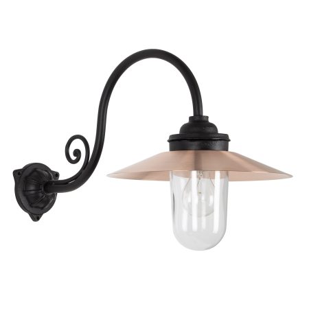 Rhone Gietijzeren Stallamp Zwart/Koper