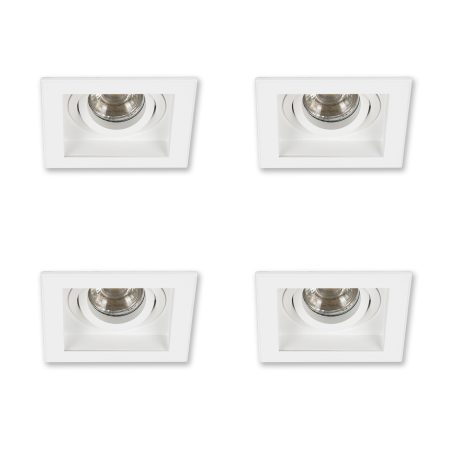 Set Axl inbouwspots 4 stuks wit