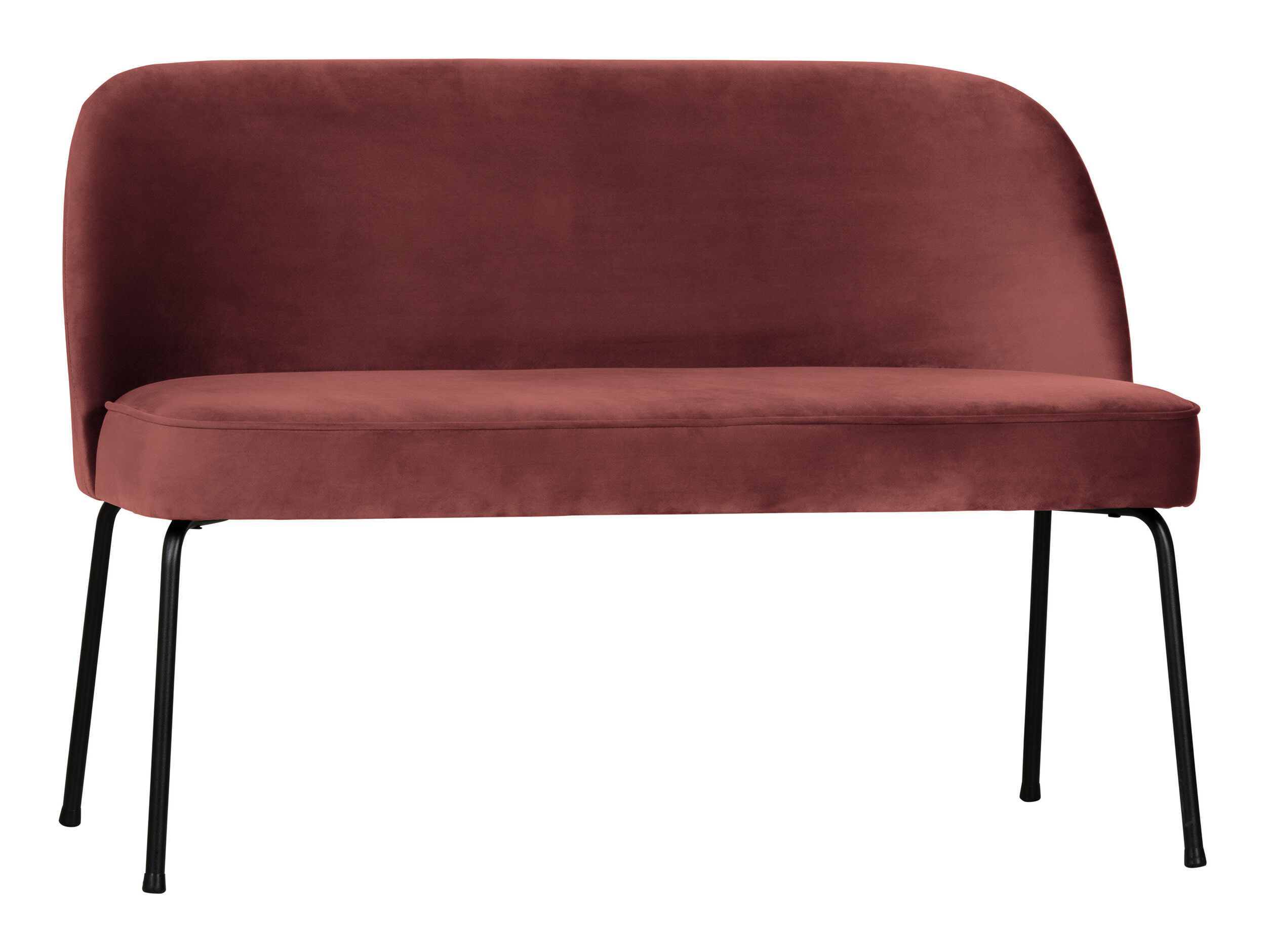 BePureHome Eetkamerbank 'Vogue' Velvet, kleur Chestnut