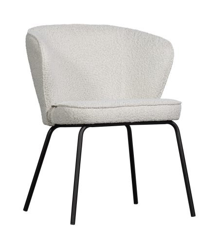 BePureHome Eetkamerstoel 'Admit' Bouclé, kleur Naturel