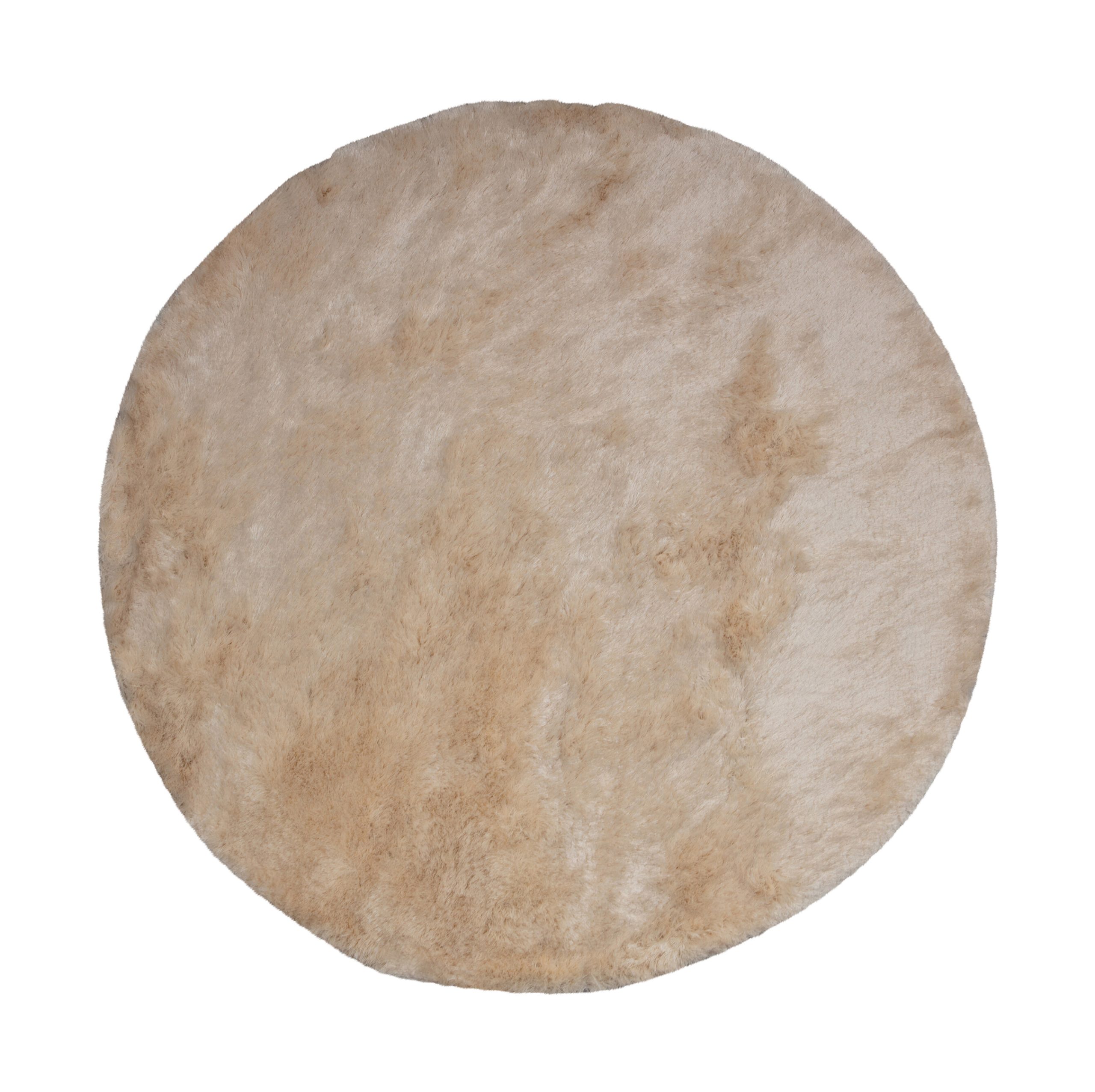 BePureHome Rond Vloerkleed 'Praline' Ø200cm, kleur Ice Cream