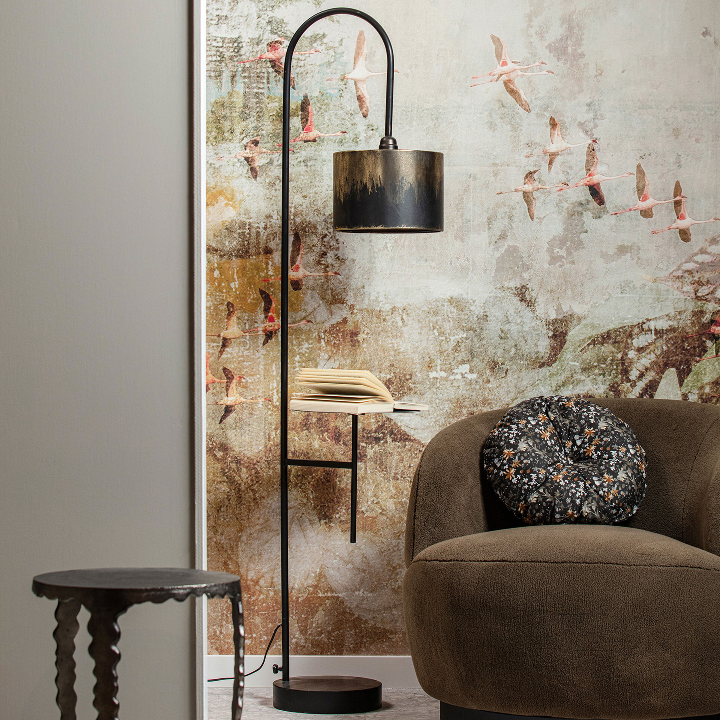 BePureHome Vloerlamp 'Blackout', kleur Zwart