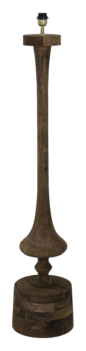 Light & Living Vloerlamp 'Ronin', kleur Donkerbruin Hout