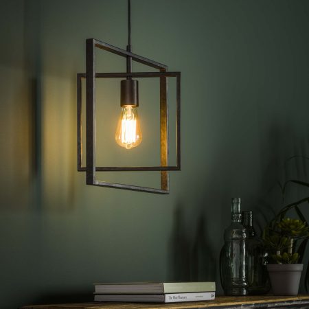 Hanglamp 'Shaun', Metaal, kleur Zwart