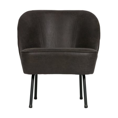 BePureHome Vogue fauteuil kunstleer zwart