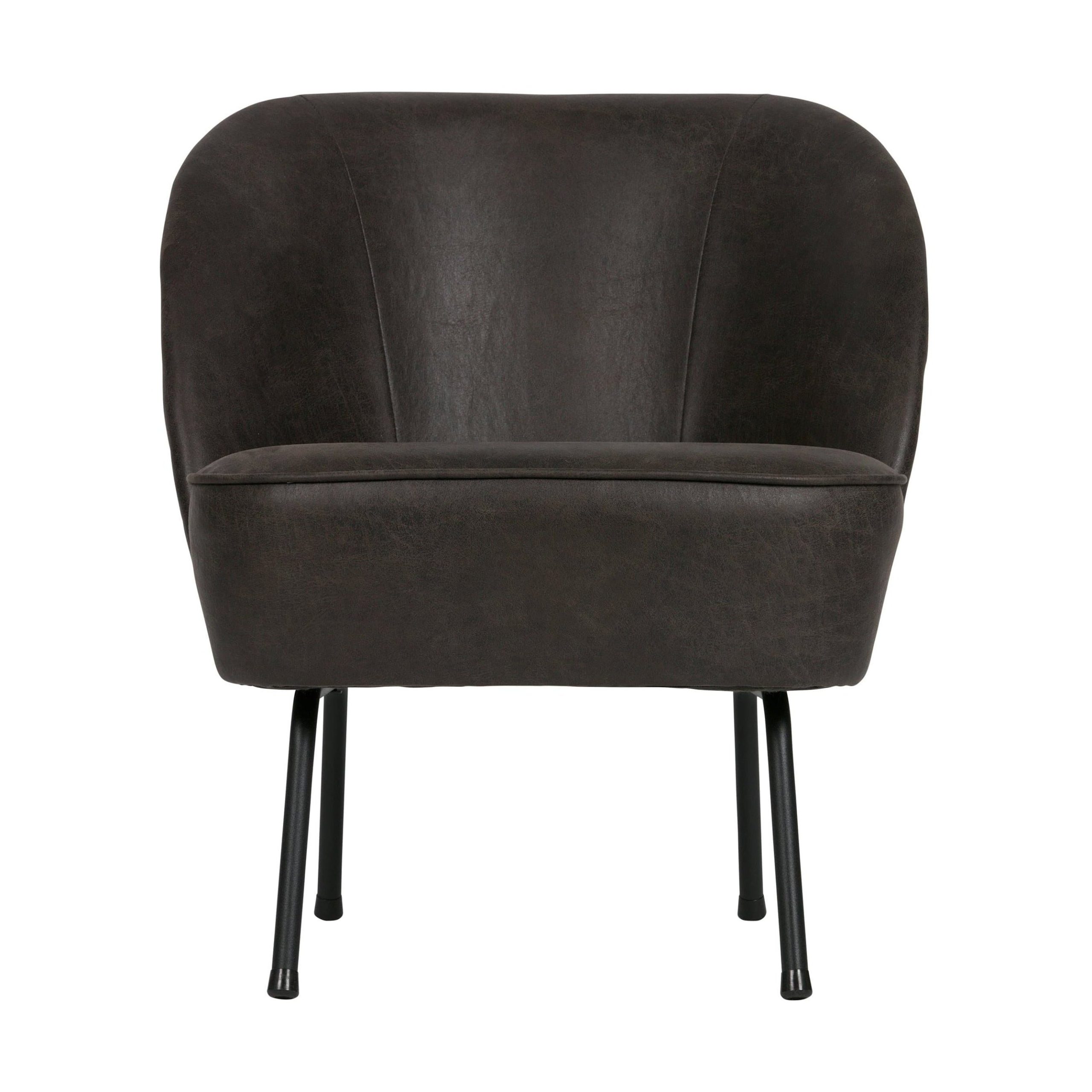 BePureHome Vogue fauteuil kunstleer zwart