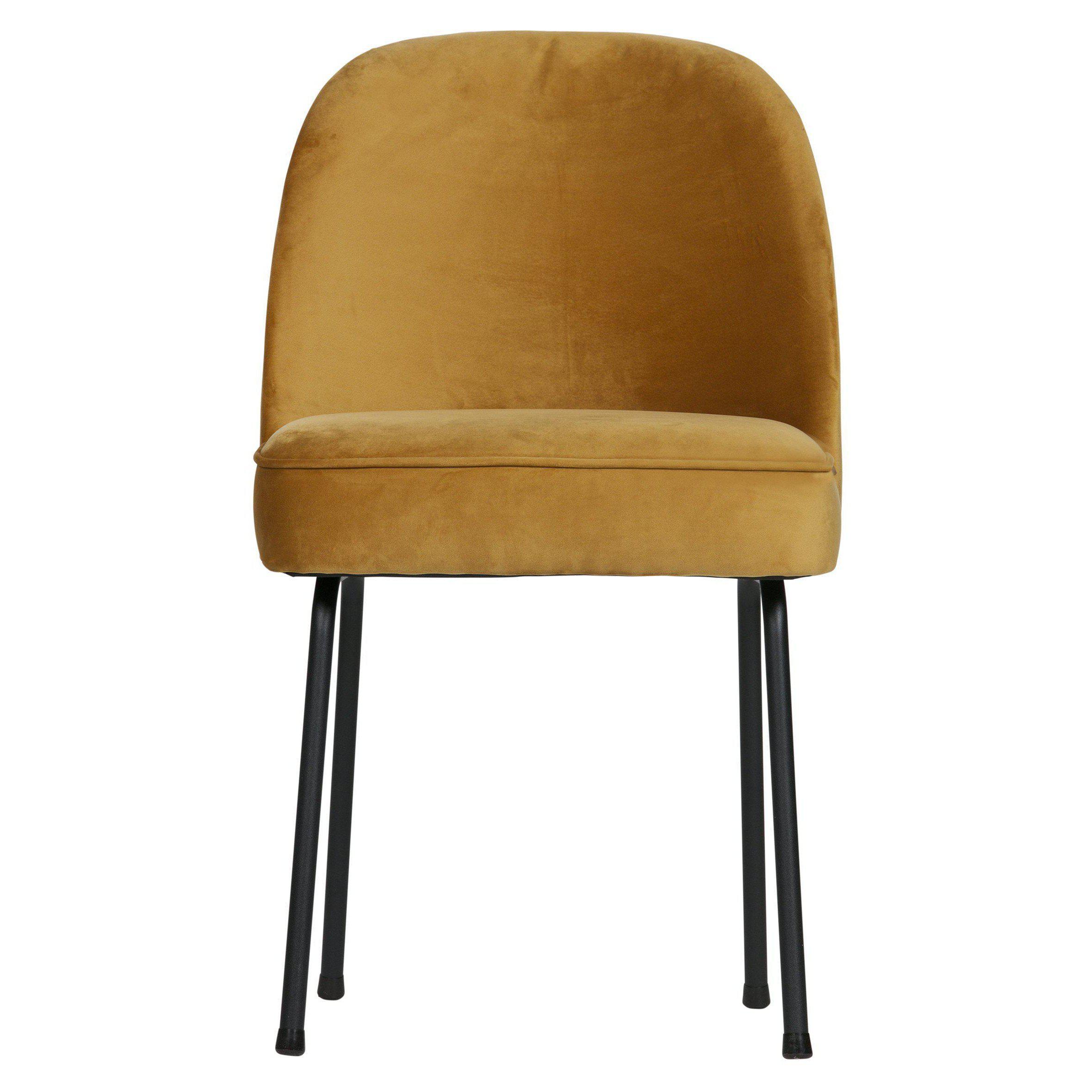 BePureHome Vogue eetkamerstoel mosterd