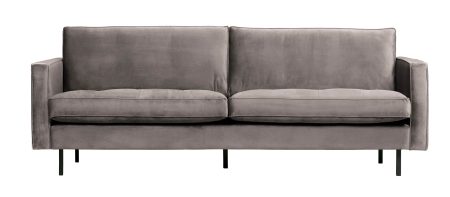 BePureHome Bank 'Rodeo' 2,5-zits, Velvet, kleur Taupe