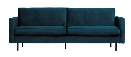 BePureHome Bank 'Rodeo' 2,5-zits, Velvet, kleur Blauw