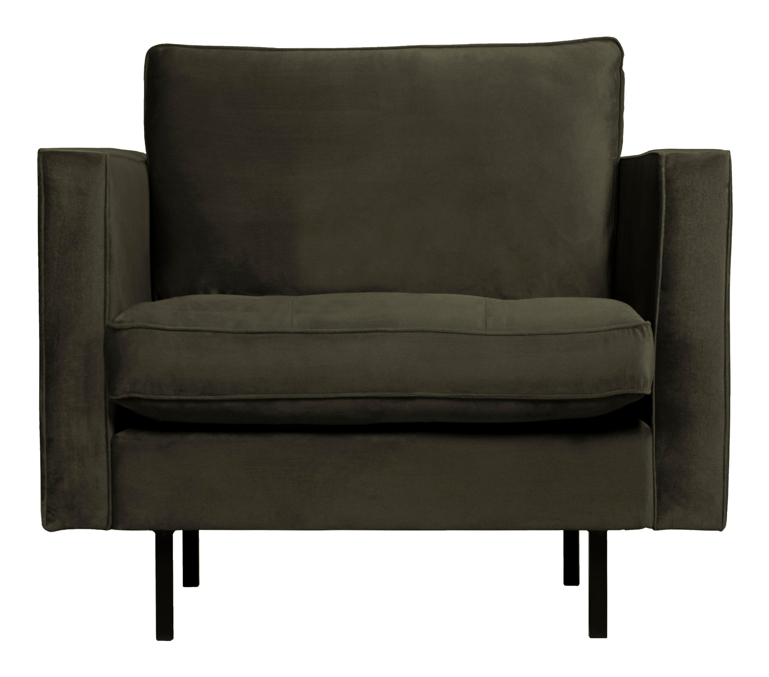 BePureHome Fauteuil 'Rodeo' Velvet, kleur Dark Green