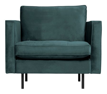 BePureHome Fauteuil 'Rodeo' Velvet, kleur Teal