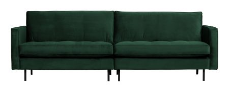 BePureHome Bank 'Rodeo' 3-zits, Velvet, kleur Green Forest